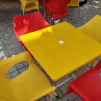 میز و صندلی پلاستیکی حصیری ۹۹۱|میز و صندلی غذاخوری|لواسان, |دیوار