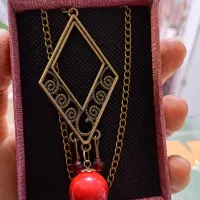 گردنبند سیاه قلم یلدا|بدلیجات|آران و بیدگل, |دیوار