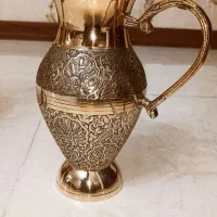 گلدان و پارچ برنزی طرح دار (توضیحات)|صنایع دستی و سایر لوازم تزئینی|تهران, خاک سفید|دیوار