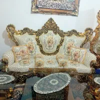 مبل سلطنتی اعیانی تمام چوب راش نونونونو جهیزیه