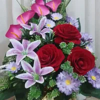 گل مصنوعی گلدان دسته گل