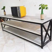 میز ال سی دی چوب و فلز