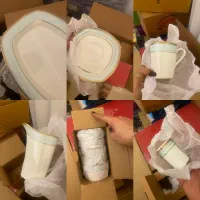 سرویس چینی آلمانی ۱۸ نفره طلاکوب نو استفاده نشده