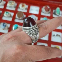 عقیق ۳۰ گرمی نقره