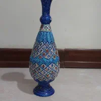 گلدان مینا کاری دست ساز سایز 25 سانت