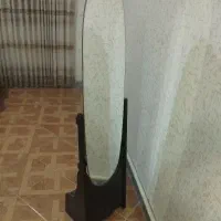 آینه قدی کمد دار چوبی کاملا سالم درحدنوبهمرا لوازم|آینه|کرج, گلستان|دیوار