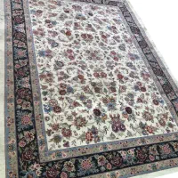 فرش دستباف جفت ۹ متری زمینه کرم|فرش|تهران, شهرک غرب|دیوار