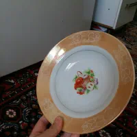 بشقاب دور طلایی و بشقاب فرانسه و فنجان نلبکی|ظروف سرو و پذیرایی|تهران, خرمشهر|دیوار