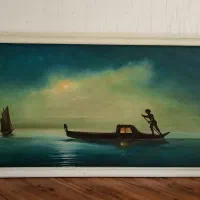 دو عدد تابلو نقاشی رنگ و روغن قدیمی|تابلو، نقاشی، عکس|مشهد, احمدآباد|دیوار