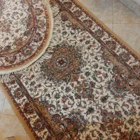 کناره ماشینی ودوعدد فرش بیضی