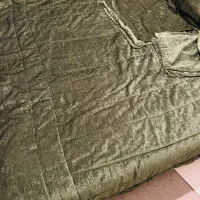 روتختی دو نفره مخمل سبز