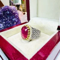 انگشتر فوق لوکس سنگ یاقوت سرخ اصیل معدنی موزامبیک|بدلیجات|تبریز, |دیوار