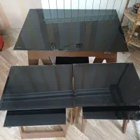 میز جلو مبلی شیشه ای