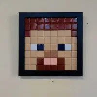 تابلو ماینکرفت کاشی دو عدد باهم