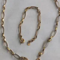 گردنبند و دستبندگوشواره و انگشتر طلا