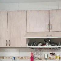 کابینت فلزی جادار و تقریبا نو با هود|آب‌چکان و نظم‌دهنده ظروف|خرم‌آباد, |دیوار