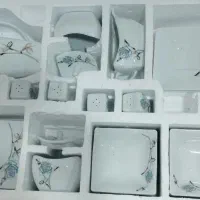 سرویس چینی گل برجسته 12نفره