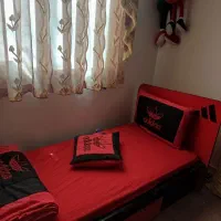 دو کمد بچه و یک تخت نوجوان با تشک رویال،ویک عسلی|تخت و سرویس خواب|ساوه, |دیوار