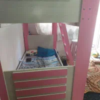 تخت دو طبقه چوبی