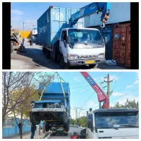 جرثقیل اجاره ای   بصورت شبانه روزی