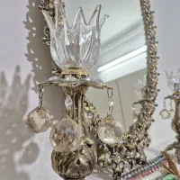 آینه و شمعدان برنجی