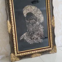 تابلو چهره معرق کاری چوب
