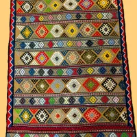 «گلیم دست بافت»|گلیم، جاجیم، گبه|یزد, |دیوار