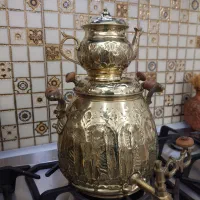 کتری و قوری آنتیک کار دست قلم زنی
