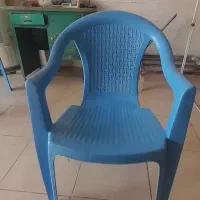 ۴ عدد صندلی آبی فایبر گلس