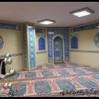 تجهیزات مساجد ، طراحی و ساخت محراب چوبی و MDF