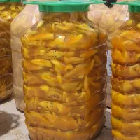 فروشنده زیتون ترشی در نمایشگاه لار از ساعت 7بعدظهر