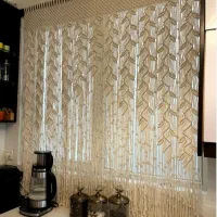 پرده مکرومه رویش|پرده، رانر، رومیزی|تهران, گلاب دره|دیوار