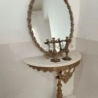 یک عدد اینه شمعدان نو