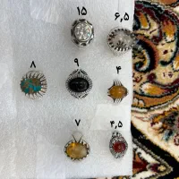 7عدد انگشتر نقره دست ساز زیبا