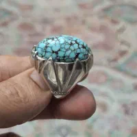 عقیق فیروزه انگشتر نقره یمنی ۴ انگشتر
