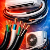 کابل و داکت اسپیلتی و کولر گازی