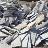 پخش سنگ لاشه و قرنیز  برا حیاط باغ ویلا با استاکار