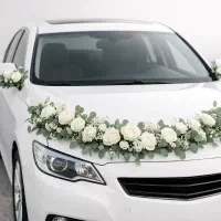 گل آرایی ماشین عروس وتاج گل عروس