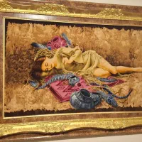 تابلو دست باف  چله ابریشم