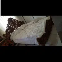 سرویس خواب دو نفره تمام چوب و جکدار