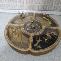 اردوخوری چوبی طرح گوزن