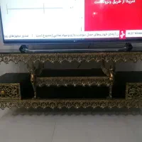 میز زیر تلویزیون برنجی
