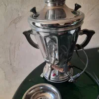 سماور فدیمی برقی تشت مسی قدیمی زیرسیگاری|سماور، چای‌ساز، قهوه‌ساز|تهران, جنت‌آباد مرکزی|دیوار