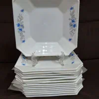 ظروف ارکوپال گل ابی|ظروف سرو و پذیرایی|گنبد کاووس, |دیوار