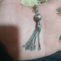 گلن نقره با دوتا تسبیح یزدان منوچهری