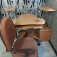 میز کامپیوتر mdfوصندلی گردون