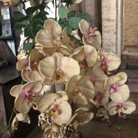 گلدان مصنوعی کنار سالنی