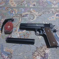 کلت تمام فلزی ساچمه ای|اسباببازی|آبیک, |دیوار