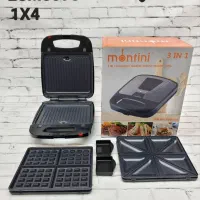 اسنک ساز ۳ کار مونیتینی گریل فافل ساندویچ میکر