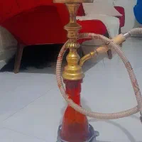 قلیان برنجی با پایه برنجی شیک